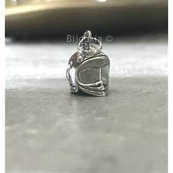 Pendentif Casque de Pompier En Argent Massif 925/1000