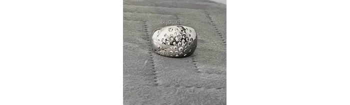 Bague Bombée Oxyde de Zirconium Argent Massif 925/00 T50 à T60