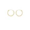 Boucles D'oreilles Créoles Rondes Fine Diamètre 1,6CM En Or 375/000