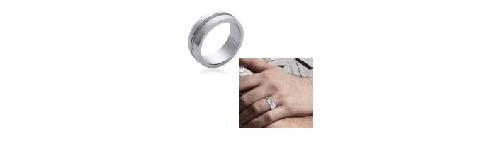 Bague Câble en Acier Inoxydable Bijoux T 54 à 70 Bijoux MIXTE