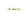 Boucles D'oreilles Petites Boules 5MM Plaqué Or 18 carats 750/000