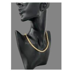 Collier Maille Palmier Plaqué Or 18 carats 45CM X 5MM Bijoux Femme