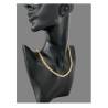 Collier Maille Palmier Plaqué Or 18 carats 45CM X 5MM Bijoux Femme