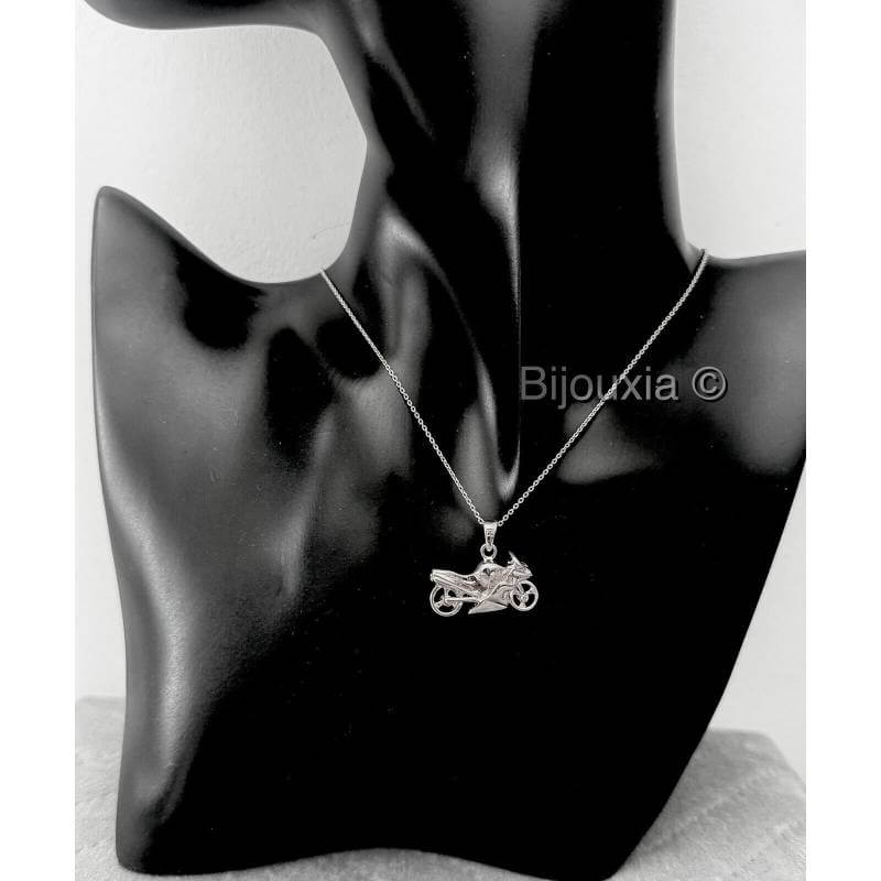Pendentif Scooter Argenté – Taille Unique, Style Rétro