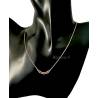 Collier Trois Maillons Grains de Café En Plaqué Or 18 Carats 750/000