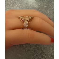 Bague Ajourée Soleil En Plaqué or 18 CARATS 750 Millièmes Tailles 50 à 68