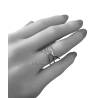 Bague Moderne Multi-Rangs entrelacés Argent Massif 925/000 Rhodié T50 à 60