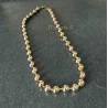 Collier Maille Boule 45CM X 8MM En Plaqué Or 18 carats 750/000