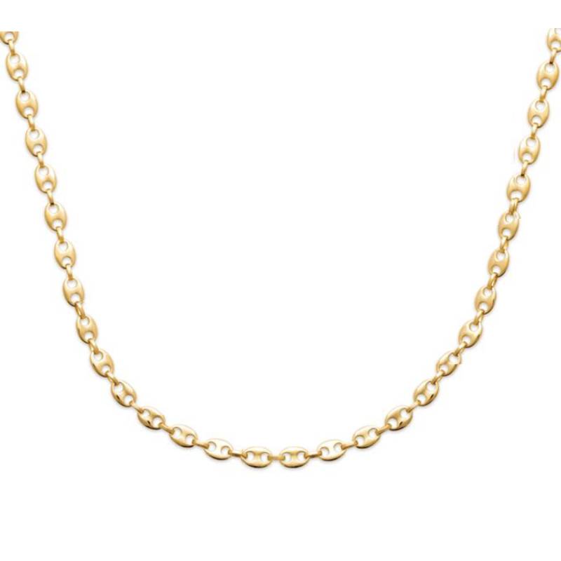 Chaîne Maille Grain De Café 55 CM Plaqué or 18 CARATS 750/1000 Bijoux HOMME