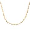 Chaîne 55CM x 6MM Maille Grain De Café Plaqué or 18 CARATS Bijoux
