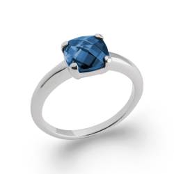 Bague Solitaire Cristal...
