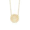 Collier Pendentif Ajouré Arabesque En Plaqué or 18 Carats 750/000