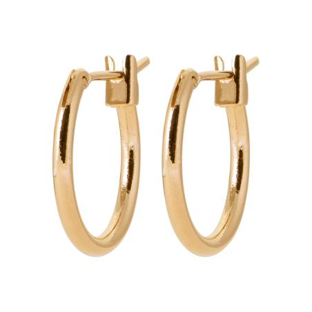 Petites Créoles 1,5CM Plaqué or 18 Carats 750/1000 MIXTE