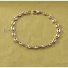 Bracelet Maille Grain de Café 19cm X 5mm Plaqué Or Bijou MIXTE