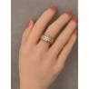 Bague Empierrée Zirconium Plaqué or 18 CARATS T48 à 66