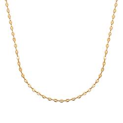 Chaîne Grain de Café Fine Plaqué or 18 CARATS Longueurs au choix