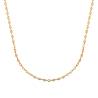 Chaîne Grain de Café Fine Plaqué or 18 CARATS Longueurs au choix