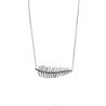 Collier Pendentif Feuille Pierres Turquoises Argent Massif 925/1000