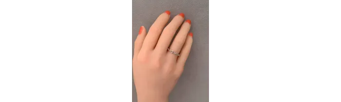 Bague Motif Grain de Café En Argent Rhodié 925/000 T50 à 60