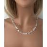 Chaîne Maille Figaro 55 cm x 5MM Argent Massif 925/1000 Bijoux Homme
