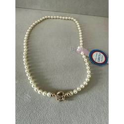 Collier Perle De Majorque 45CM Fermoir Bouée Plaqué Or 18 CARATS