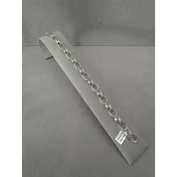 Bracelet Maillons Type Jaseron Ovales 20CM En Argent Massif 925/000