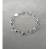 Bracelet Maillons Type Jaseron Ovales 20CM En Argent Massif 925/000