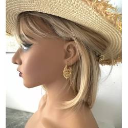 Créoles Type Savoyardes Orientales, Plaqué or 18 carats 750/1000