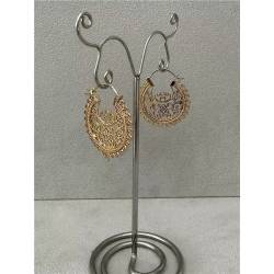 Créoles Type Savoyardes Orientales, Plaqué or 18 carats 750/1000