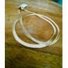 Collier Maille Miroir Dorée 50CM X 5MM En Plaqué or 750/1000 Bijou Femme