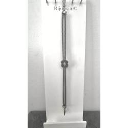 Bracelet Double Chaîne Serpent Nœud En Acier Inoxydable