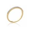 Bague Alliance zirconium Plaqué Or 18 carats T50-52-54-56-58-60
