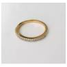 Bague Alliance zirconium Plaqué Or 18 carats T50-52-54-56-58-60