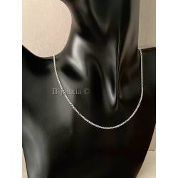 Chaîne Maille Jaseron 45cm Argent Massif 925/1000