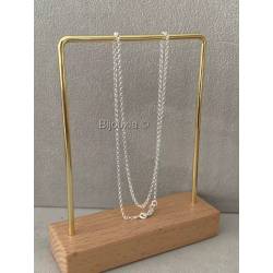 Chaîne Maille Jaseron 45cm Argent Massif 925/1000