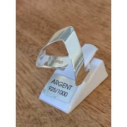 Bague Forme V En Argent Massif 925/1000 Tailles 50 à 62