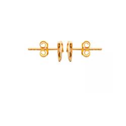 Boucles D'oreilles Puces Chevaux Plaqué or 18 CARATS 750 Millièmes
