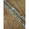 Chaîne Maille Figaro 6MM X 55 CM Argent Massif 925/1000 Bijoux Homme