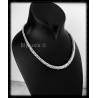 Collier Maille Palmier En Argent massif 925/1000 Qualité Bijouterie