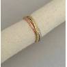 Bague Trois Anneaux Trois ORS JAUNE/BLANC/ROSE 9 CARATS 375/1000 T54-56-58