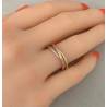 Bague Trois Anneaux Trois ORS JAUNE/BLANC/ROSE 9 CARATS 375/1000 T54-56-58