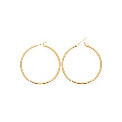 Créoles Diamètre 4cm En Plaqué Or 18 CARATS 750/1000