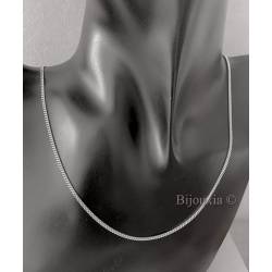 Chaîne Gourmette Robuste Argent Massif Rhodié Longueur CHOIX 40/42/45/50/55/60CM