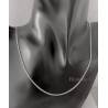 Chaîne Gourmette 2MM Argent Massif 925 Rhodié Longueurs Choix 45/50/55/60/70CM