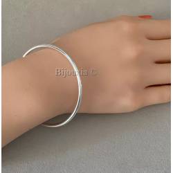 Bracelet Diamètre 5,8CM Jonc Plein Argent Massif 925/000