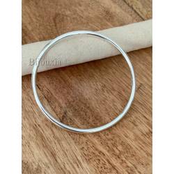 Bracelet Diamètre 6,2CM Jonc Plein Argent Massif 925/000