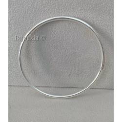 BRACELETS LOT TROIS JONCS ÉPAIS ARGENT MASSIF 925/1000 CHOIX