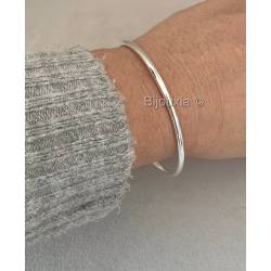 Bracelet Diamètre 6,2CM Jonc Plein Argent Massif 925/000