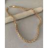 Collier Maille Palmier Plaqué Or 18 carats 45CM X 5MM Bijoux Femme