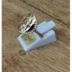 Bague Napoléon Pièce Louis d'or En Plaqué Or Tailles 48-50